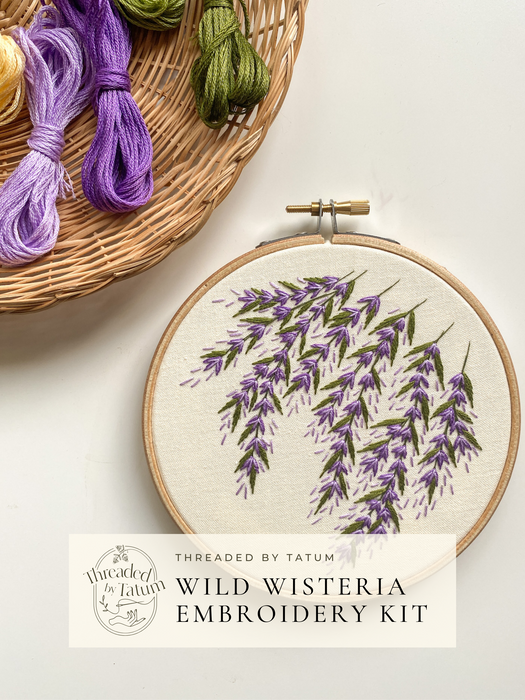 Wild Wisteria Embroidery Kit