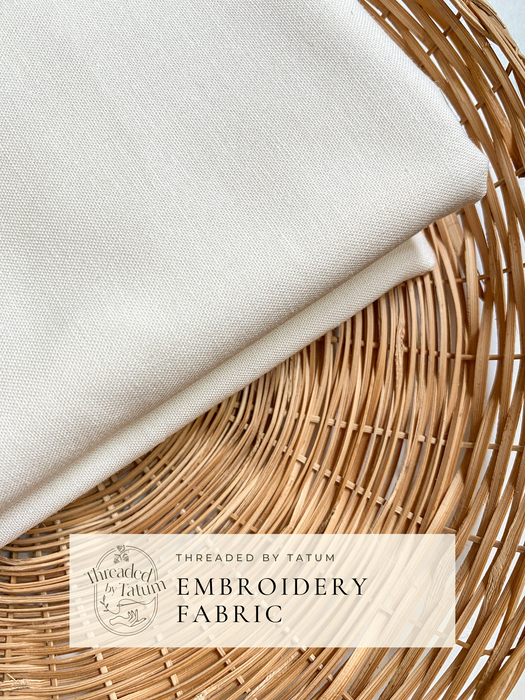 Neutral Embroidery Fabric