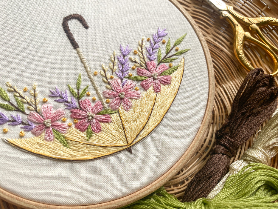 April Showers Embroidery Pattern (PDF Download Only)