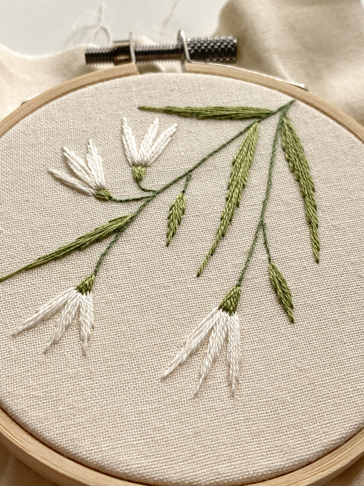 Snow Drop Embroidery Pattern (PDF Download Only)