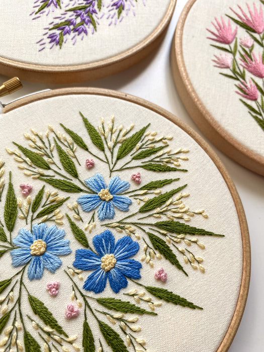 Whimsical Blooms Embroidery Pattern (PDF Download Only)