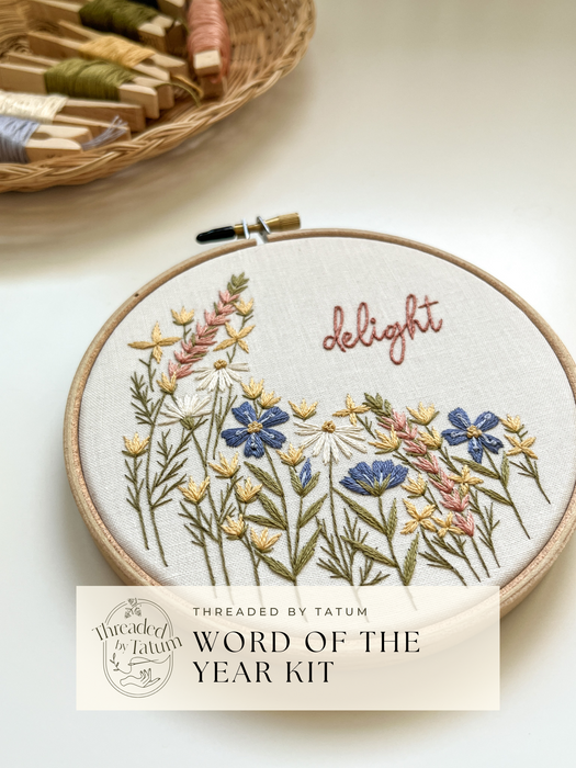 Word of the Year Embroidery Kit