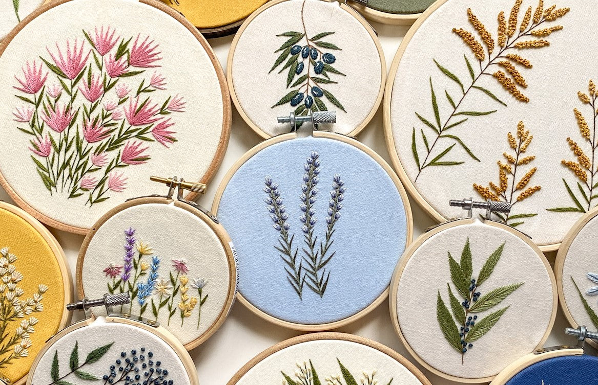 finishing the back of your embroidery hoop – Embroidery and Sage