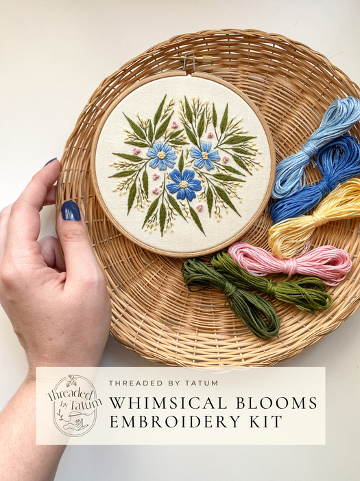 Whimsical Blooms Embroidery Kit