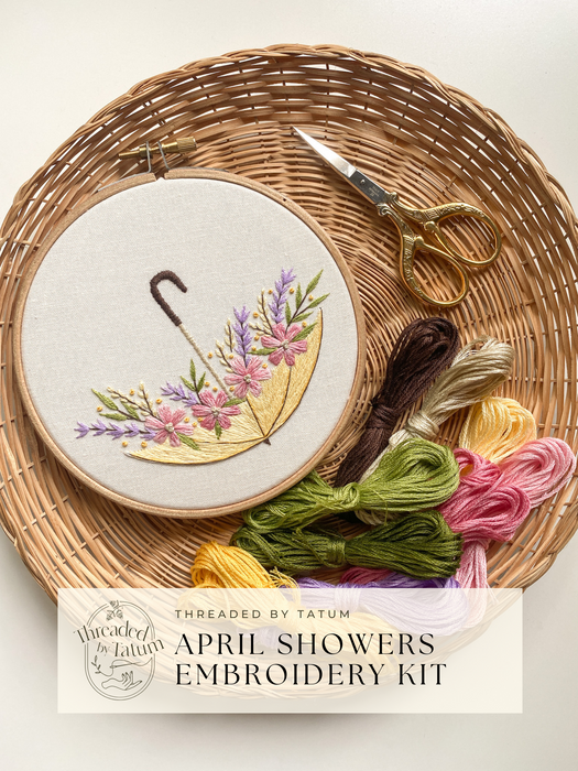 April Showers Embroidery Kit
