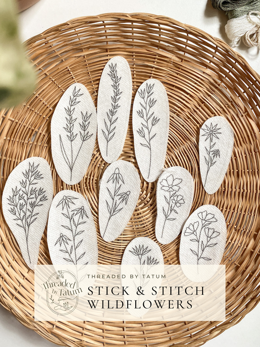 Wildflower Stick & Stitch Pack