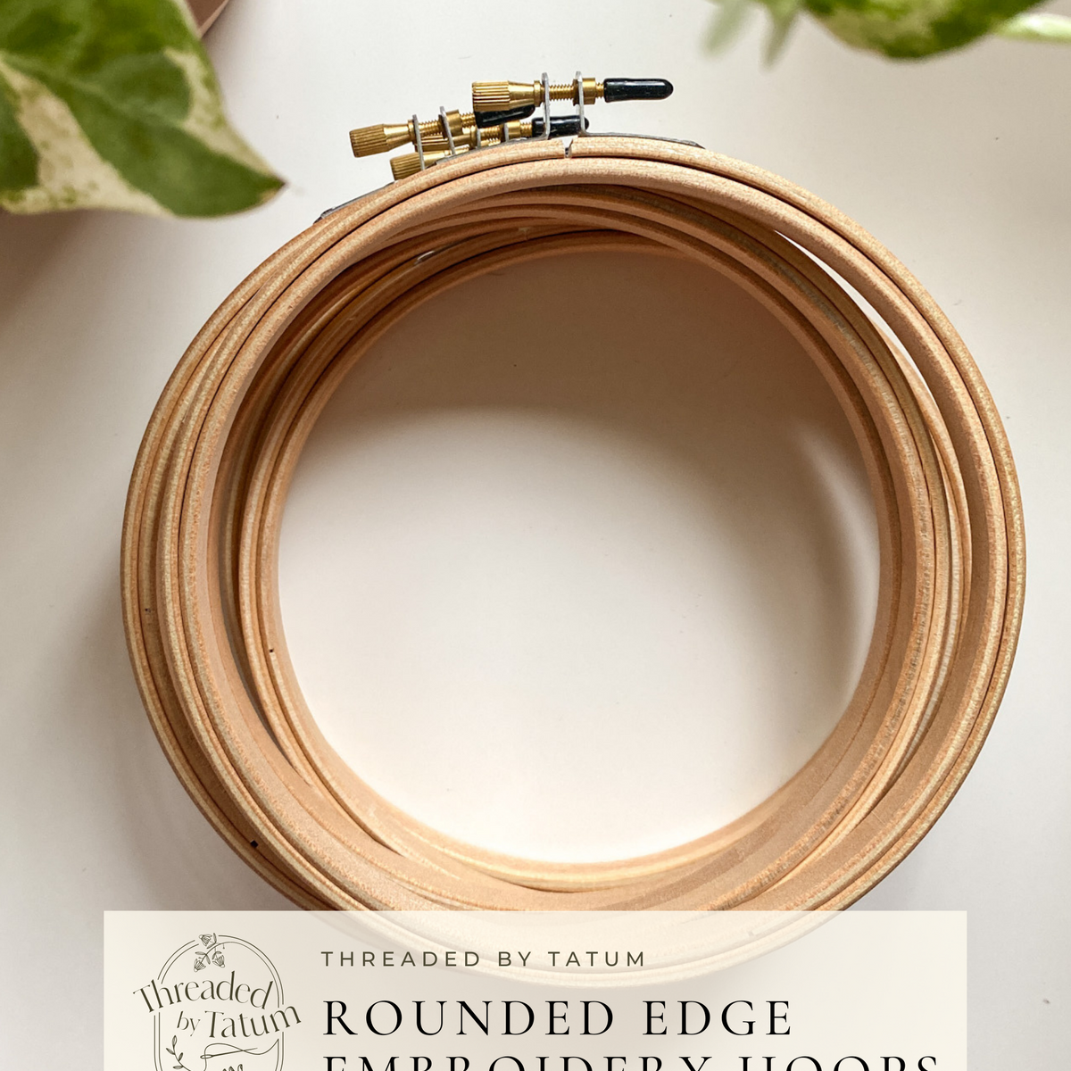 MARIE PRODUCTS ROUND WOOD 12” EMBROIDERY QUILTING HOOP
