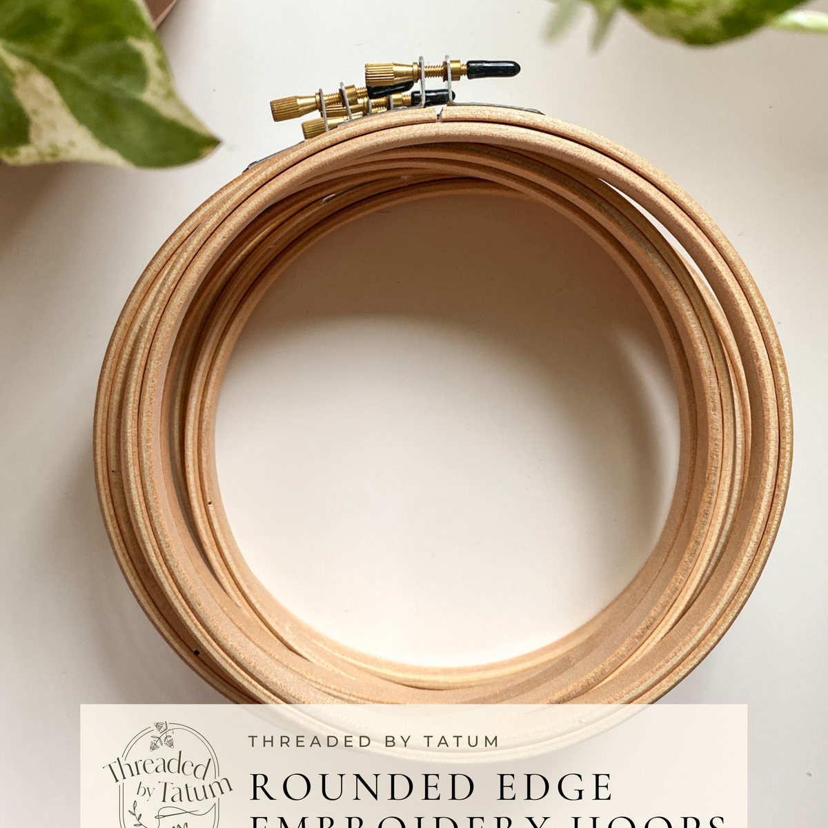 Round Edge Wooden Embroidery Hoops