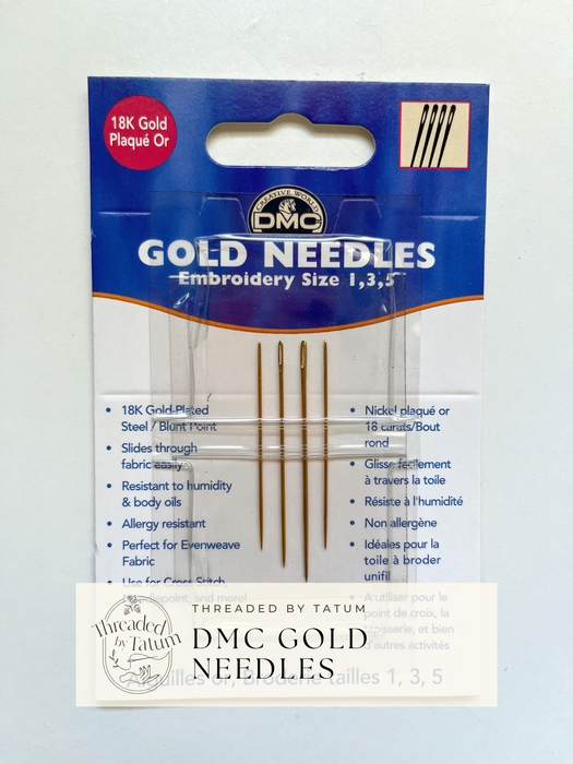 DMC Gold Embroidery Needles