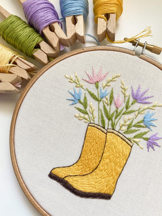 April Showers Bring May Flowers – a BIG embroidery project - Shiny