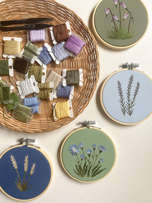 Mini Botanical Embroidery Pattern Bundle