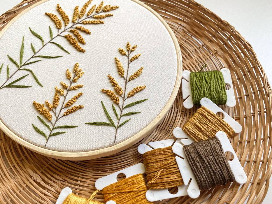 Goldenrod Embroidery Pattern (PDF Download Only)