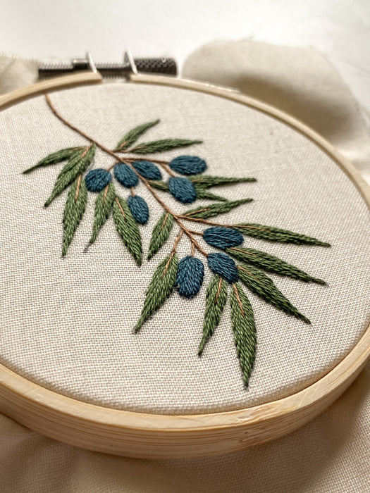 Olive Embroidery Pattern (PDF Download Only)