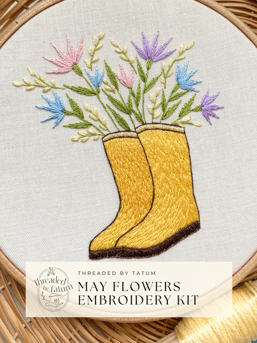 May Flowers Embroidery Kit