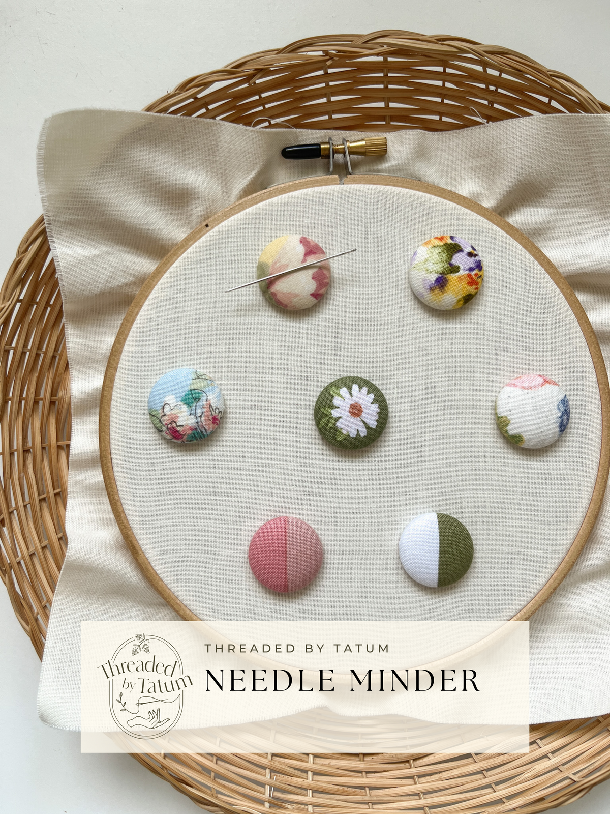 Daisy Needle Minder for Embroidery