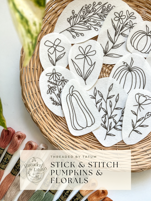 Pumpkins & Florals Stick & Stitch Pack