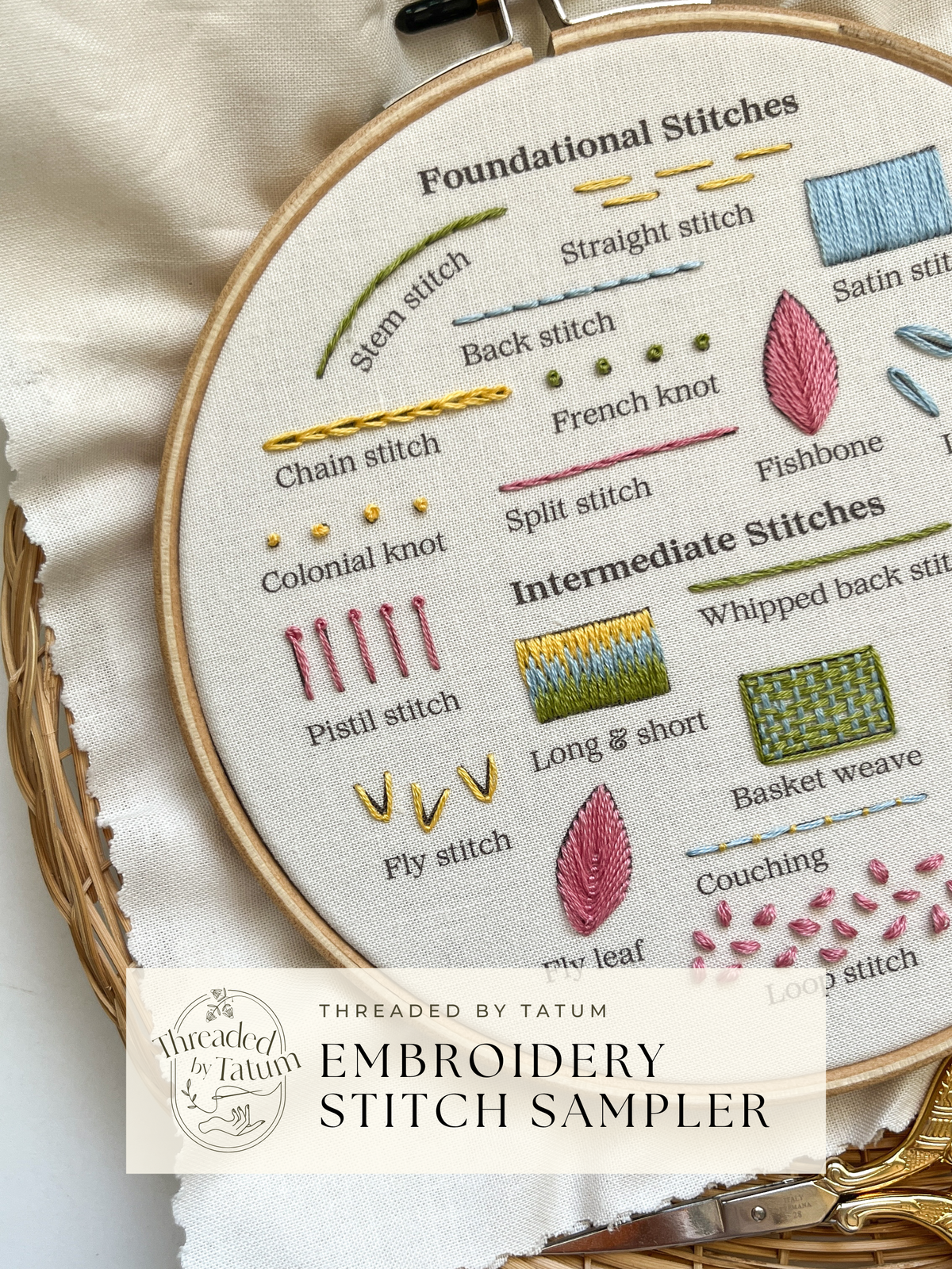 Anchor Essentials: Honeycomb Stitch Sampler Embroidery Kit