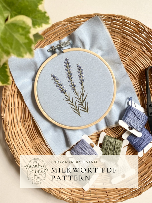 Milkwort Embroidery Pattern (PDF Download Only)