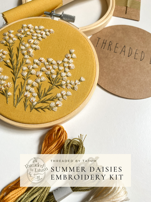 Summer Daisies Embroidery Kit