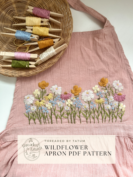 Wildflower Meadow Apron PDF Pattern