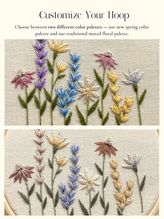 Wildflower Field Embroidery Kit